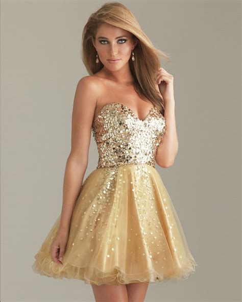 Gold Stunning Corset Homecoming Dresses Short Prom Dresses Short