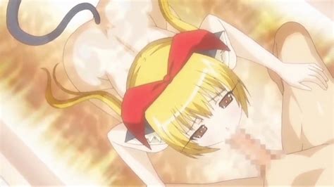 Rule 34 Anejiru Animated Animated Blonde Hair Cat Ears Censored Fellatio Female Female Kuri