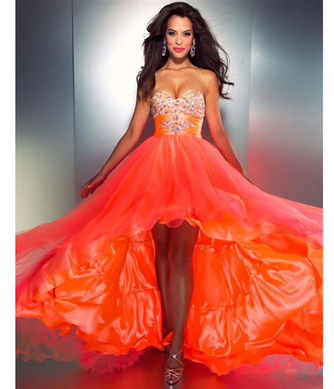 Beautiful Prom Ball Dress Prom Dresses Orange Prom Dresses