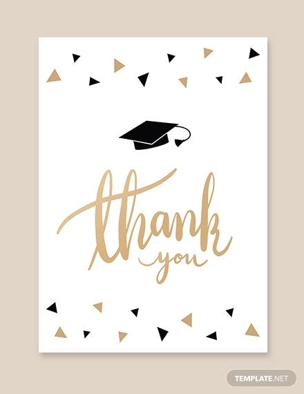 13 Graduation Thank You Cards Design Trends Premium Psd Vector