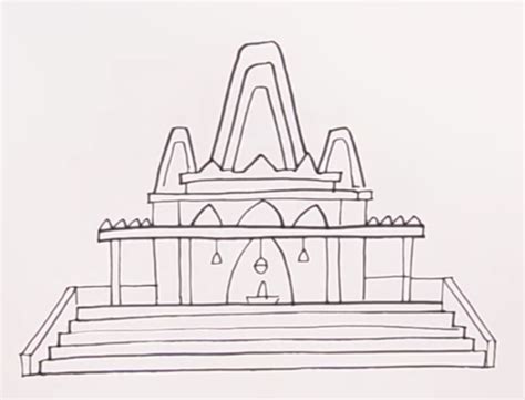 How To Draw A Hindu Temple