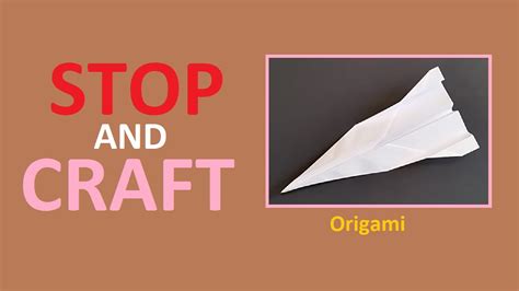 Folding a Basic Origami Paper Plane - YouTube