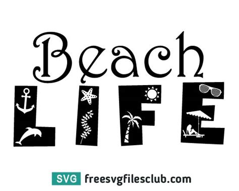 Beach Life Svg Summer Beach Svg Download Free Svg Files