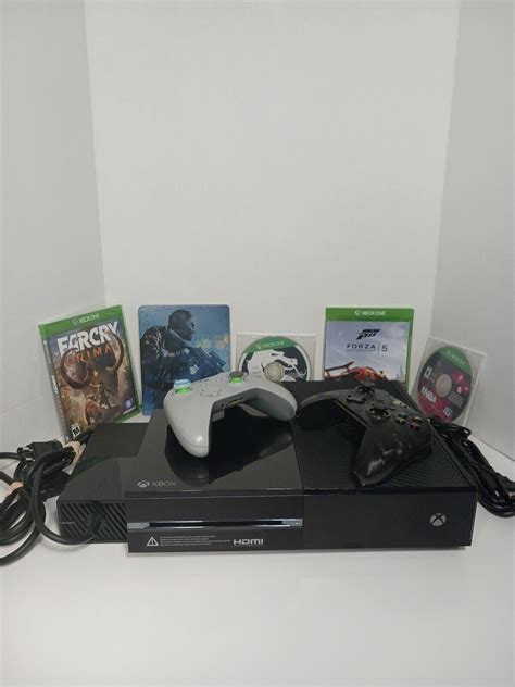 Microsoft Xbox One 500gb Bundle W 2 Controllers 5 Games Model 1540
