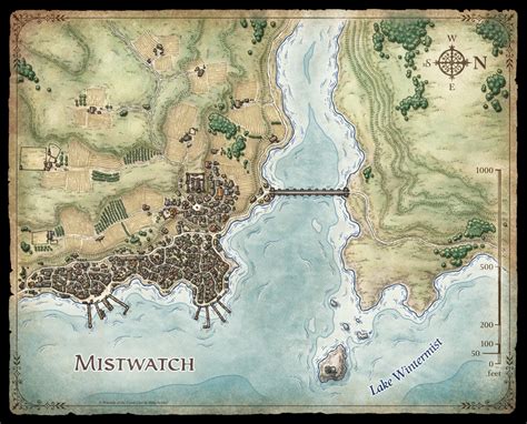 Mike Schley Fantasy City Maps Mistwatch Digital 2