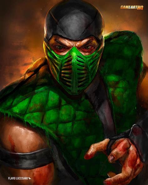 Reptile From The Mortal Kombat Series Game Art Hq