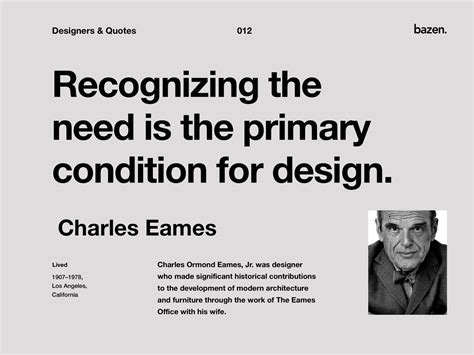 Quote Charles Eames By Bazentalks On Dribbble