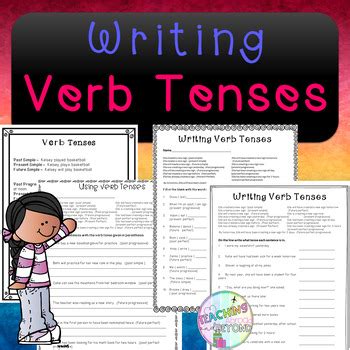 Writing Verb Tenses No Prep By Teaching Abroad And Beyond TpT