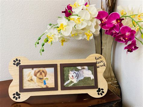 3mazings Dog Picture Frames 4x6 Pet Frame Memorial Photo Collage For