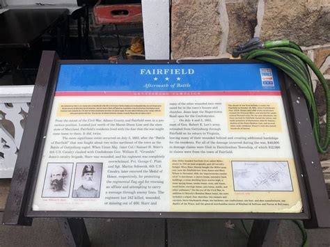 Fairfield Historical Marker