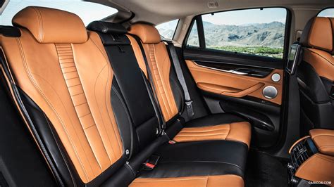 2015 Bmw X6 Pure Extravagance Cognac Interior Rear Seats Hd