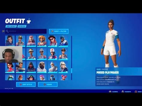 Poised Playmaker Soccer Skin Gameplay Live Fortnite Youtube