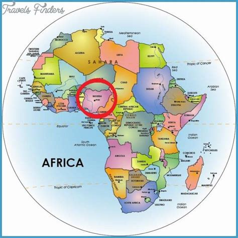 Nigeria Location On World Map Us States Map