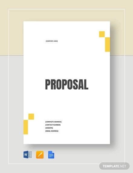 Free Proposal Templates For Word