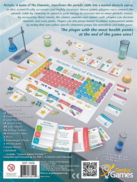 Periodic A Chemistry Game Of The Elements Genius Games
