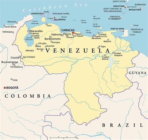 Venezuela Mapa Mundo Mapa Região