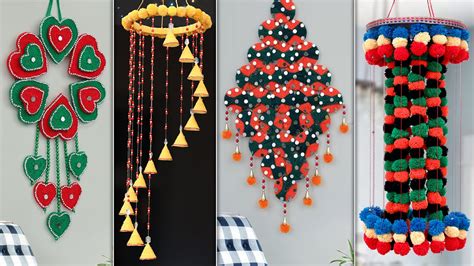 8 Beautiful Handmade Woolen Wall Hanging Craft Ideas Youtube