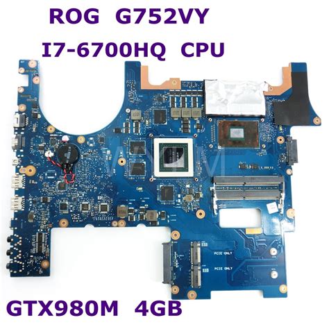 G752vy Mb0mi7 6700hqas Gtx980m 4gb Mainboard For Asus Rog G752vy