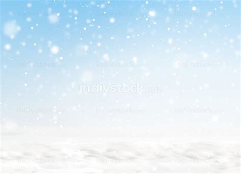 Free Download Snowflakes And Snow With Light Blue Sky Background 3d