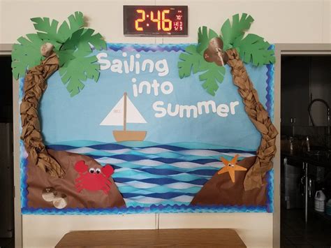 Sailing Into Summer Bulletin Board Beach Bulletin Boards Summer
