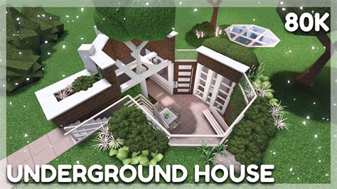 Modern Underground House Speed Build Bloxburg Roblox Youtube