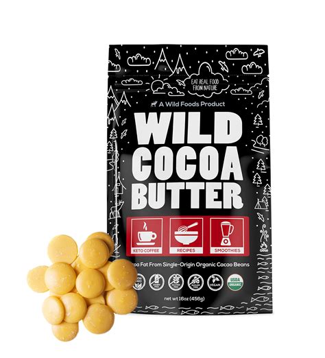 Buy Wild Foods Cocoa Butter Wafers Raw Based And Cold Pressed Cacao