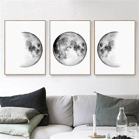 Buy Best And Latest Quantity Minimalist Canvas Paintings Moon Phases