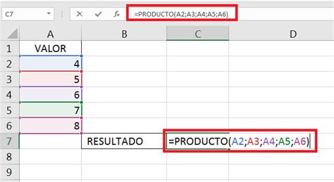 ¿cómo Multiplicar En Excel Entre Varias Celdas Paso A Paso