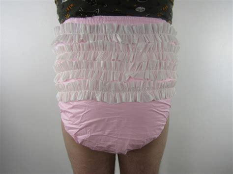 Pink Frilly Bottom Pvc Plastic Pants Adult Diaper Nappy Etsy Canada