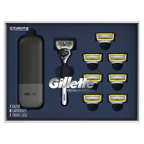 buy gillette proglide shield premium edition razors for men 1 gillette razor 8 proshield razor