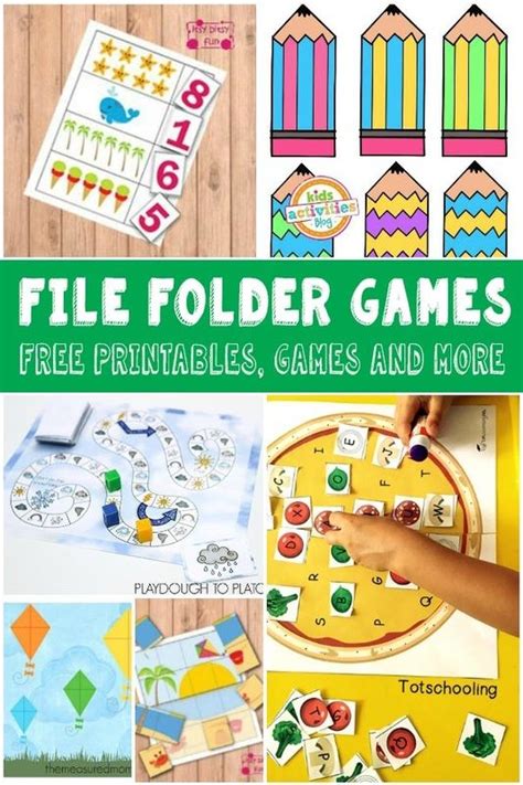 Pdf Free Printable File Folder Games For Preschool