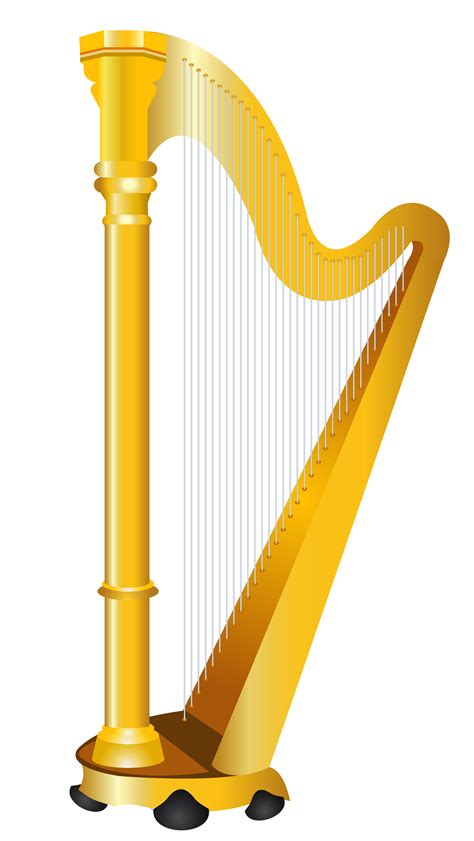 Golden Harp Png Clipart Picture
