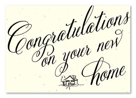 Congratulations Card With The Words Congratulations For Your New Home