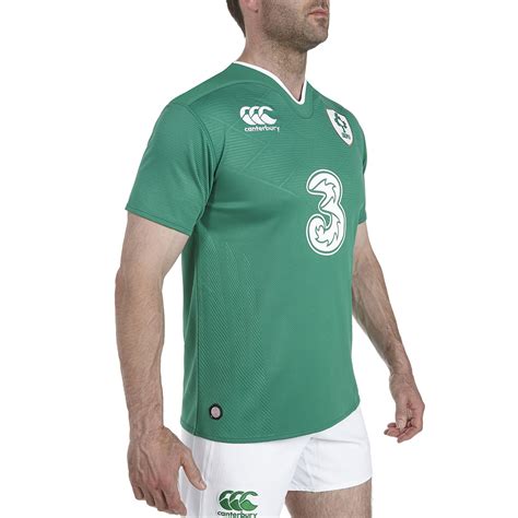 Ireland national rugby union team shirt jersey canterbury o2 size s. Canterbury Mens Ireland Rugby Home Pro Short Sleeve Shirt ...