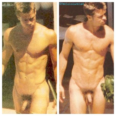 Brad Pitt Totally Exposed Posing Pics Naked Male Celebrities