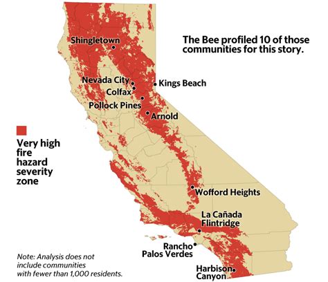 These Ca Cities Face Severe Wildfire Risks Similar To Paradise The