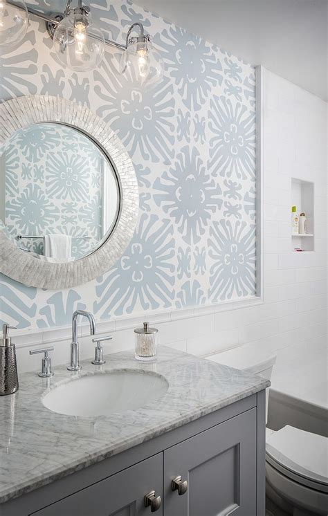 Designer Bathroom Wallpaper Gorgeous Wallpaper Ideas For Your Modern