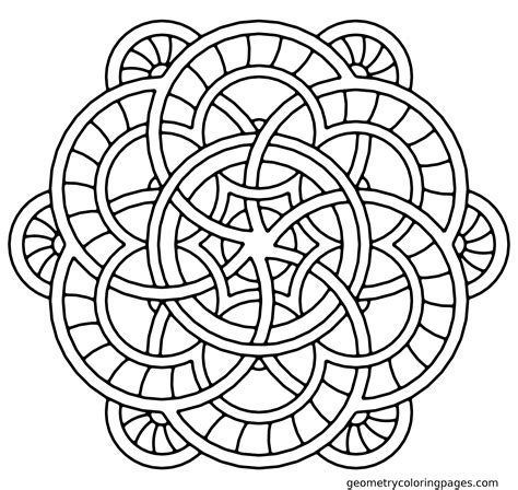 Mandala is a complex, symmetrical or asymmetrical ornament that represents a microcosm of the entire universe. Geometric Mandala Coloring Pages - Coloring Home