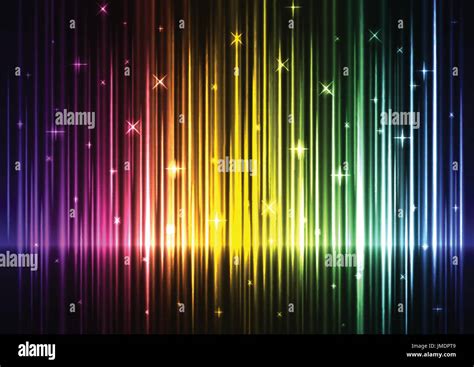 Rainbow Wave Abstract Background Digital Technology Sound Backdrop