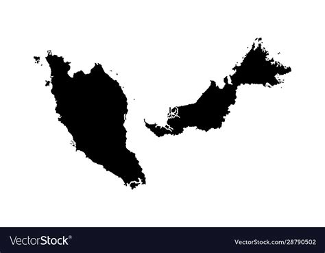 Outline Map Of Malaysia Free Vector Maps Map Outline