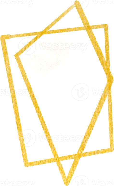 Gold Geometric Shape Frame 10870231 Png