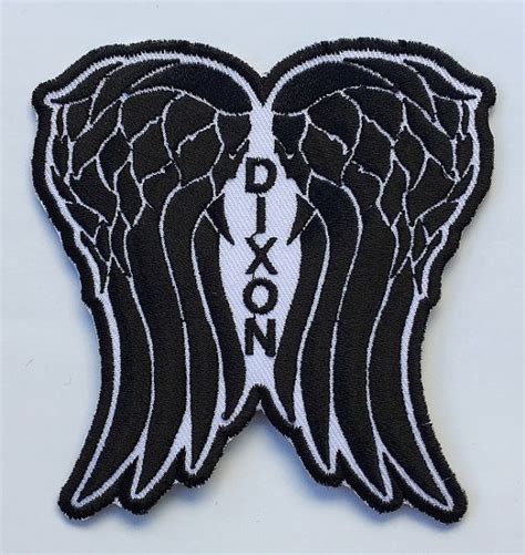 Team Daryl Dixon Supporter Dixon Wing The Walking Dead Embroidered Iron