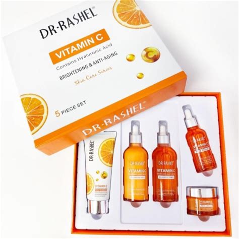 Dr Rashel Vitamin C Brightening And Anti Ageing 5 Piece Skin Care Kit Set