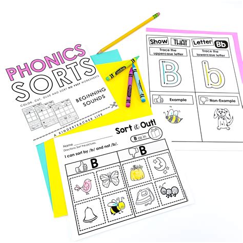 Free Phonemic Awareness Sorting Worksheets A Kinderteacher Life