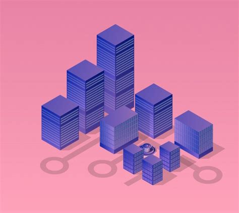 Premium Vector Isometric Ultraviolet City