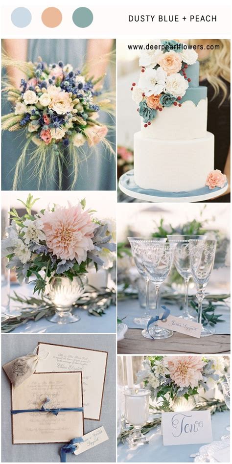 Top 7 Dusty Blue Wedding Color Combos For 2018 Deer Pearl Flowers