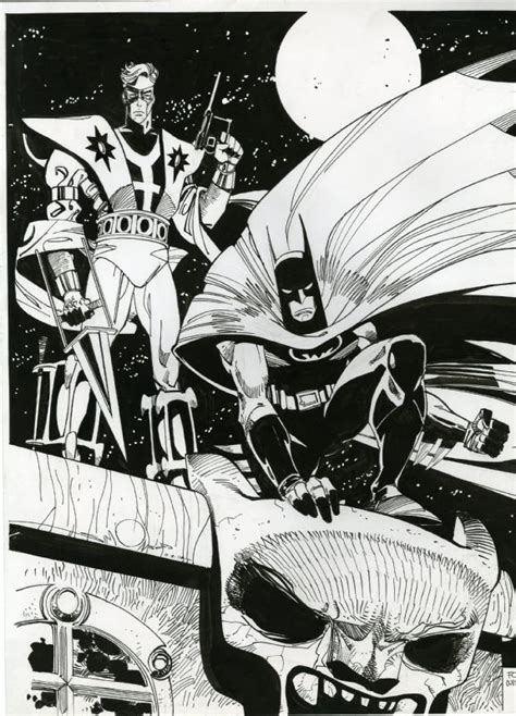 Walt Simonson Manhunterbatman Commission Wb Comic Art Batman