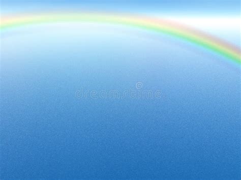 Blue Background With Rainbow Stock Illustration Illustration Of