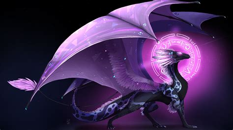 Purple Dragon Wallpaper Backiee