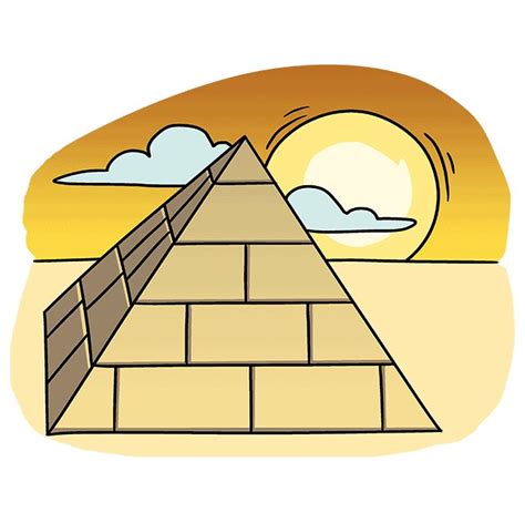How To Draw A Pyramid Really Easy Drawing Tutorial Easy Drawings